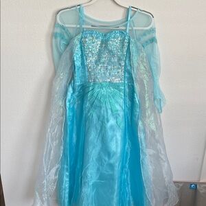 Elsa Frozen Disney Sparkling Blue Princess Costume for Kids